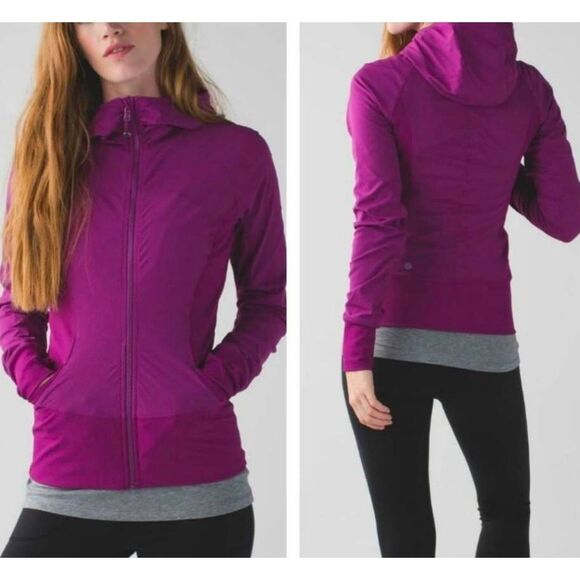 LULULEMON ATHLETICA In Flux Jacket in Regal Plum Size 2 - Picture 1 of 8